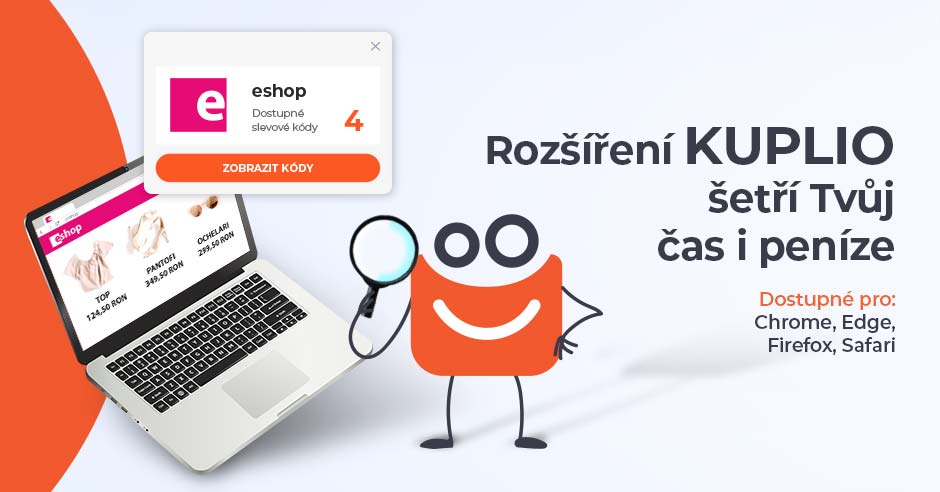 Rozšíření KUPLIO a návod, jak ušetřit při online nakupování