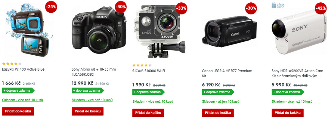 fotoaparaty a kamery mall vasekupony cz