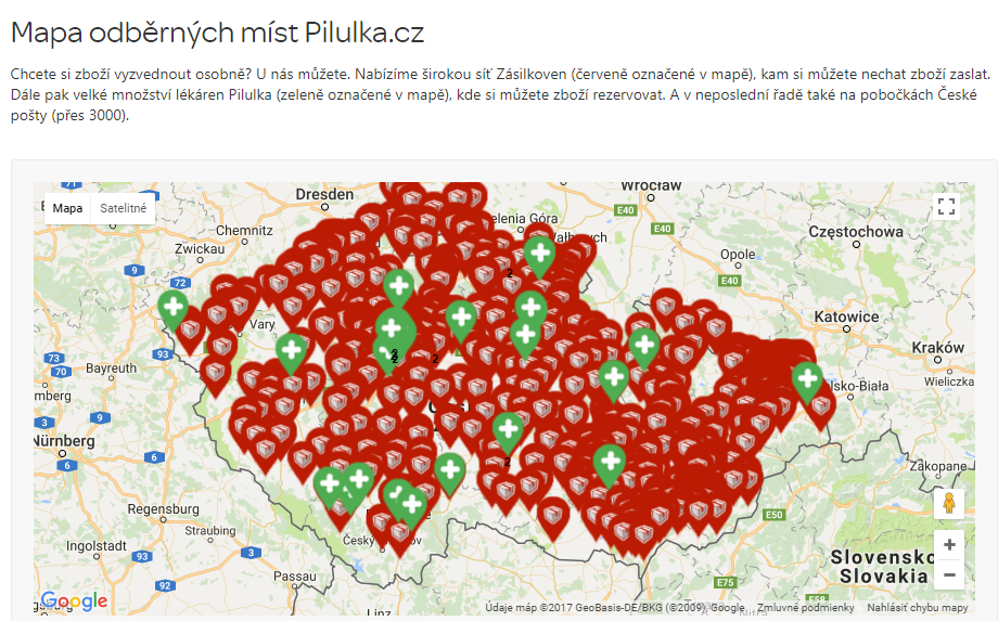 mapa pilulka vašekupóny.cz