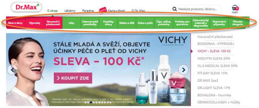 dr max kategorie vašekupóny.cz
