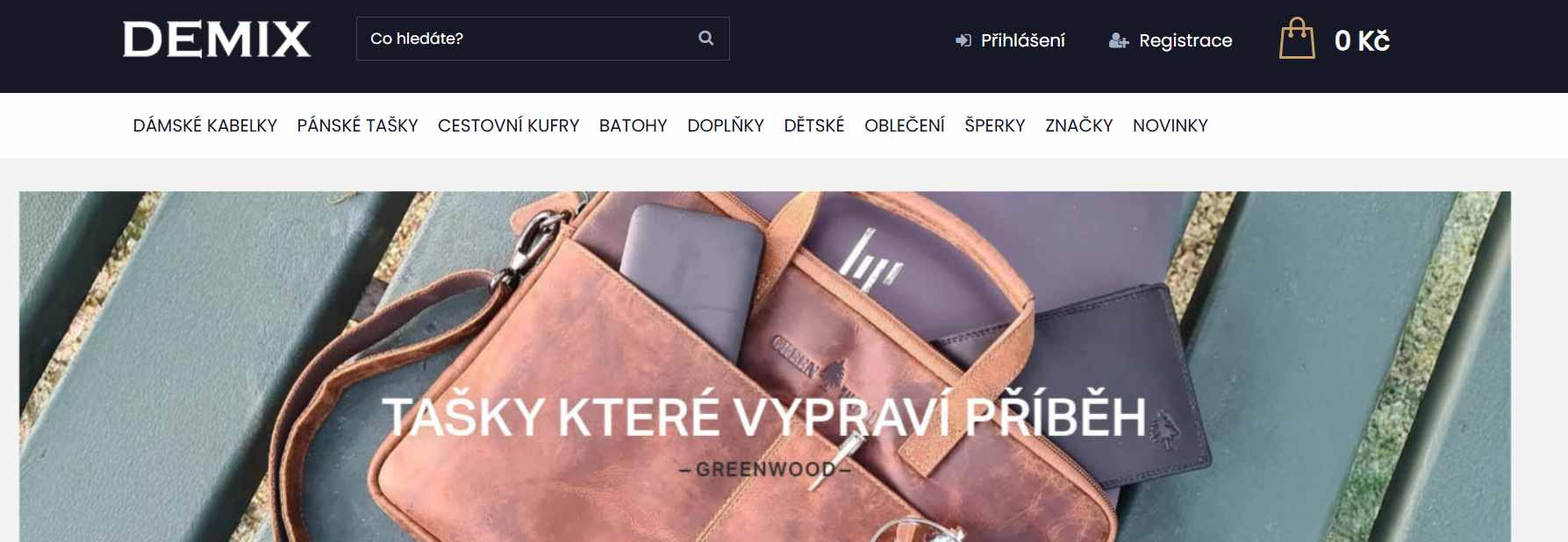 Demix webové stránky e-shopu
