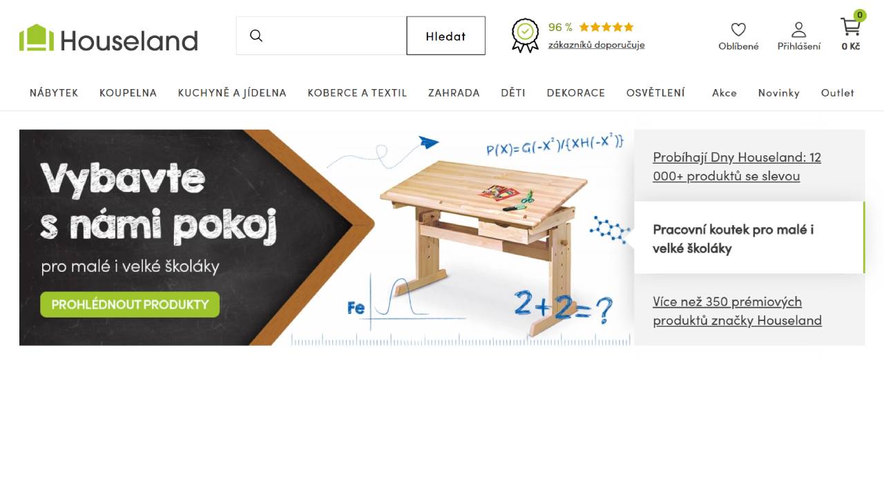 Houseland - dřevěný stůl pro školáky