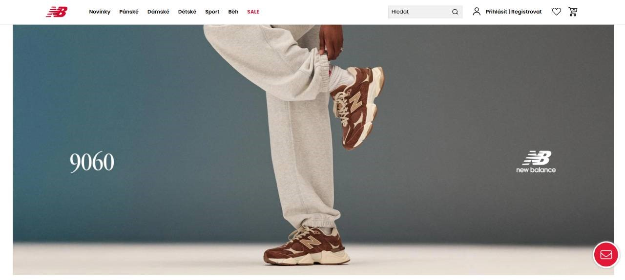 hnědé New Balance tenisky na nohou