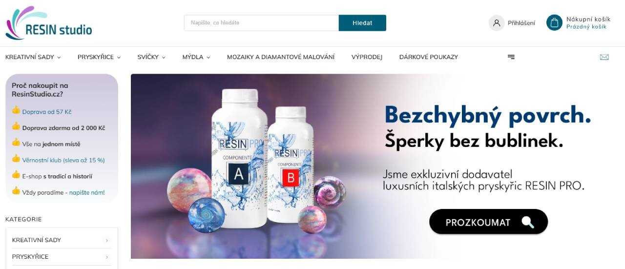 RESIN studio - e-shop