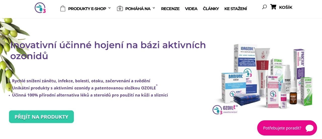 homepage Ozonidy s produkty s ozonidy