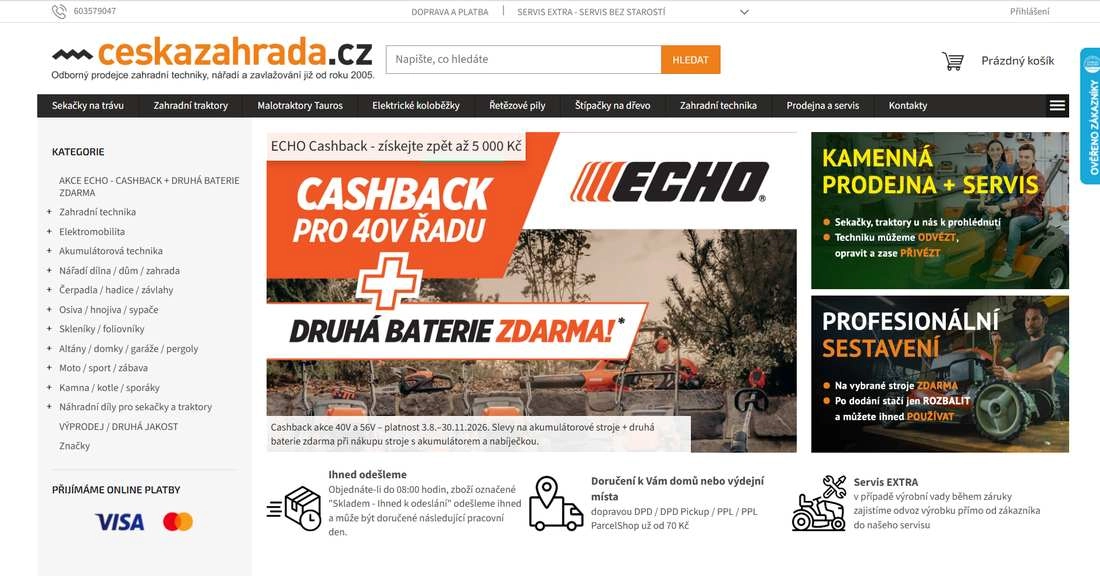 Homepage Česká zahrada
