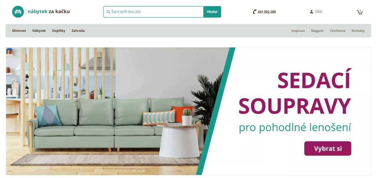 nábytek za kačku - e-shop