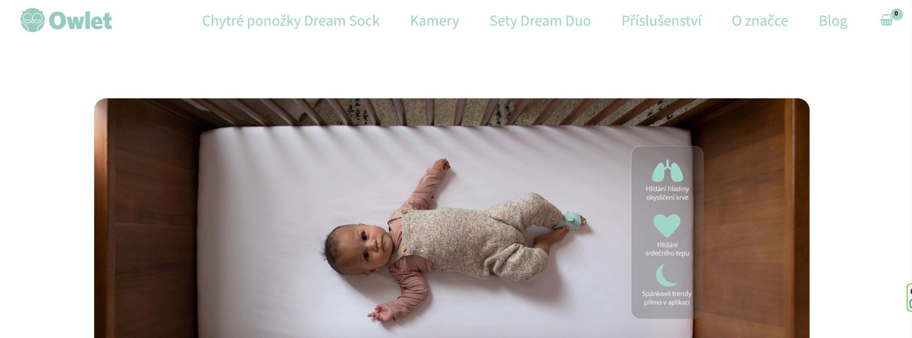 Owlet webové stránky e-shopu