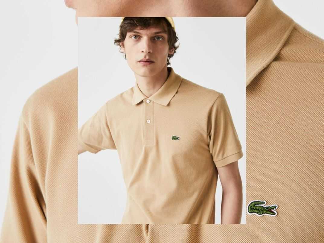 lacoste - muz v hnedem polo triku