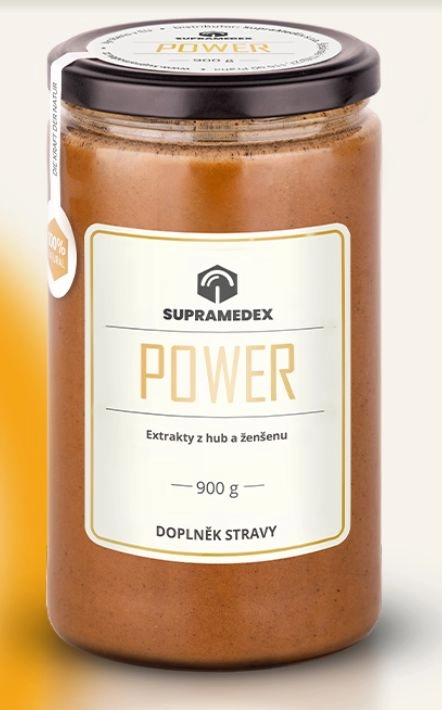 sklenice hub a bylin konzervovaných v medu s názvem Power