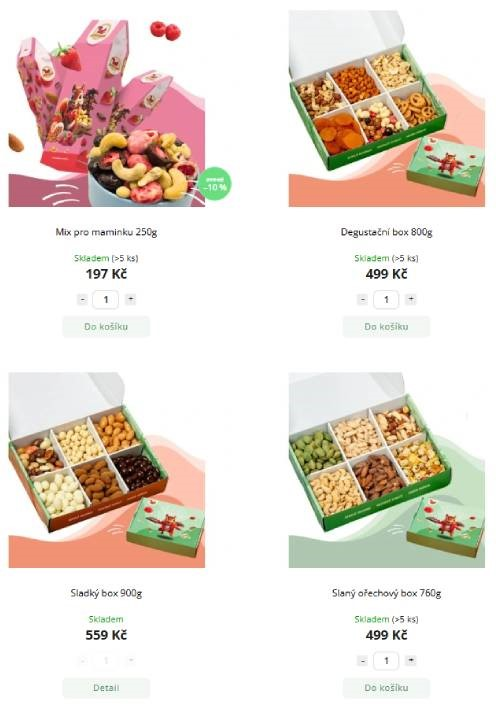 Veselá veverka - nabídka produktů
