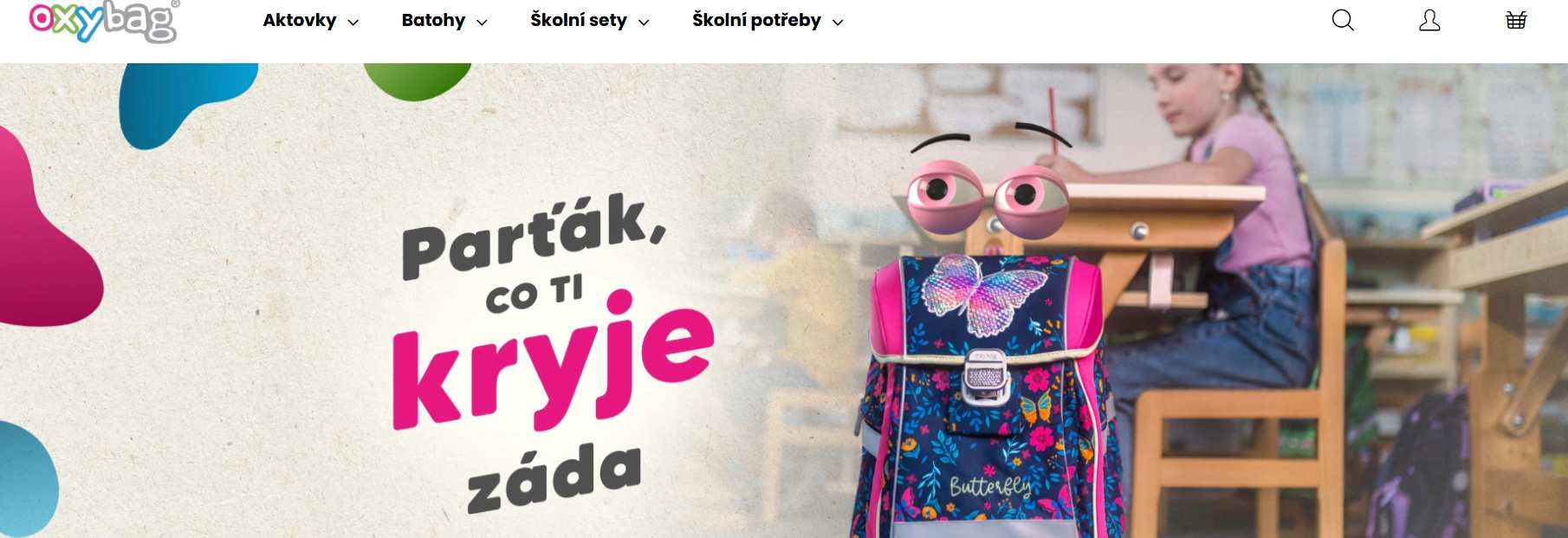 Oxybag webové stránky e-shopu