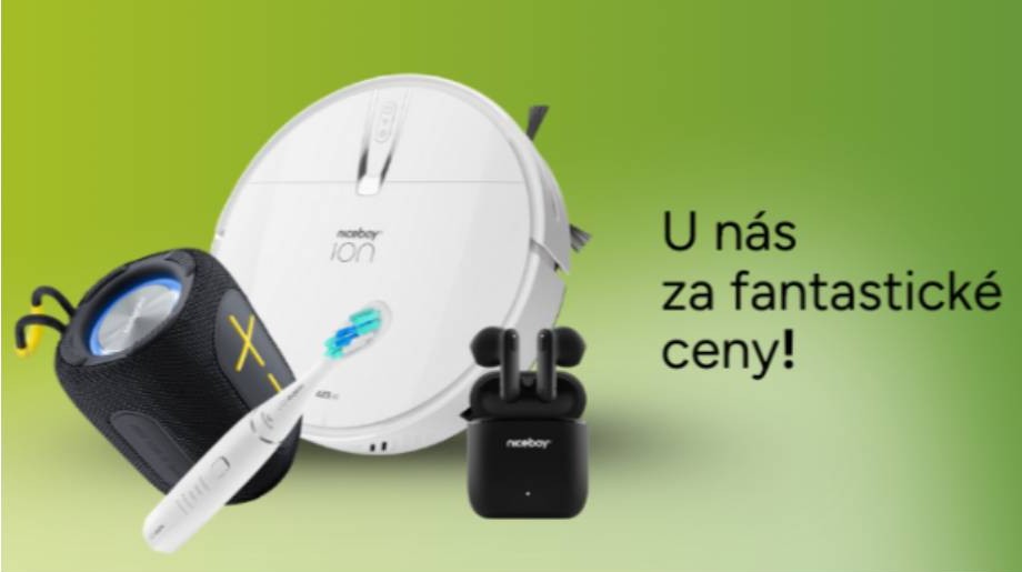 2jakost - robotický vysávat, světlo, zubní kartáček a sluchátka