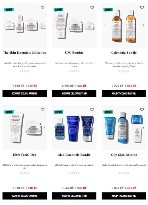 Kiehls - nabídka produktů