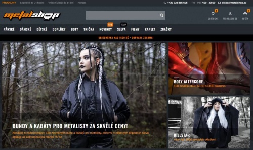 Metalshop - e-shop