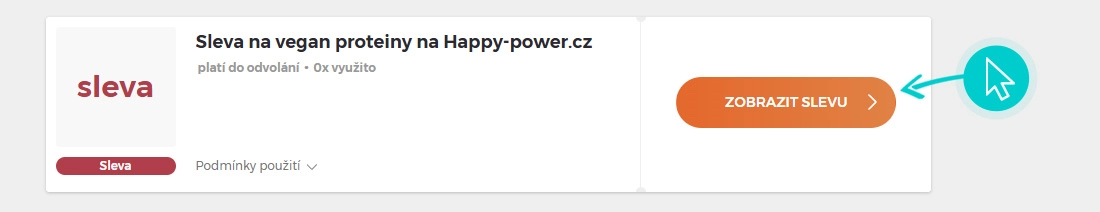Ukázka slevového kódu HappyPower