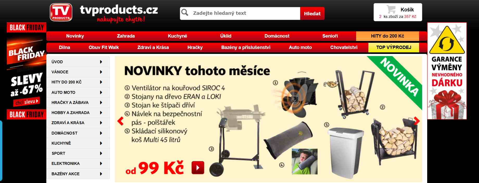 TVproducts.cz eshop webove stranky