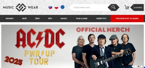 Musicwear - kapela AC/DC a oficiální merch