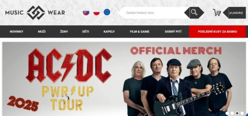 Musicwear - kapela AC/DC a oficiální merch