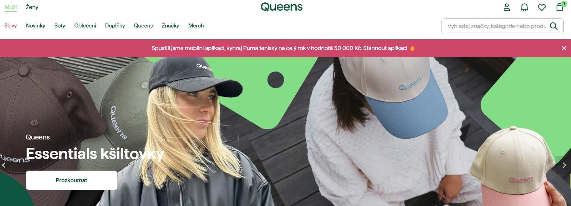 Queens.cz eshop - webové stránky