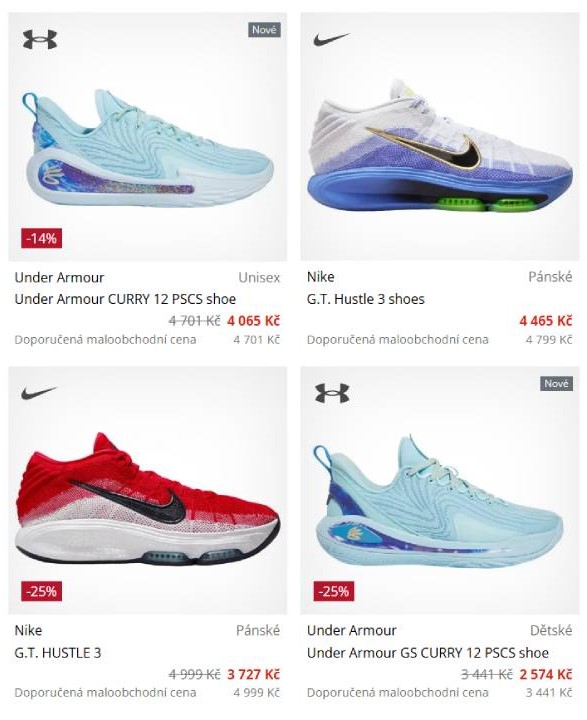 WePlayBasketball - nabídka tenisek značky Nike