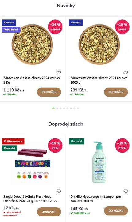 zdravoslav - nabídka produktů