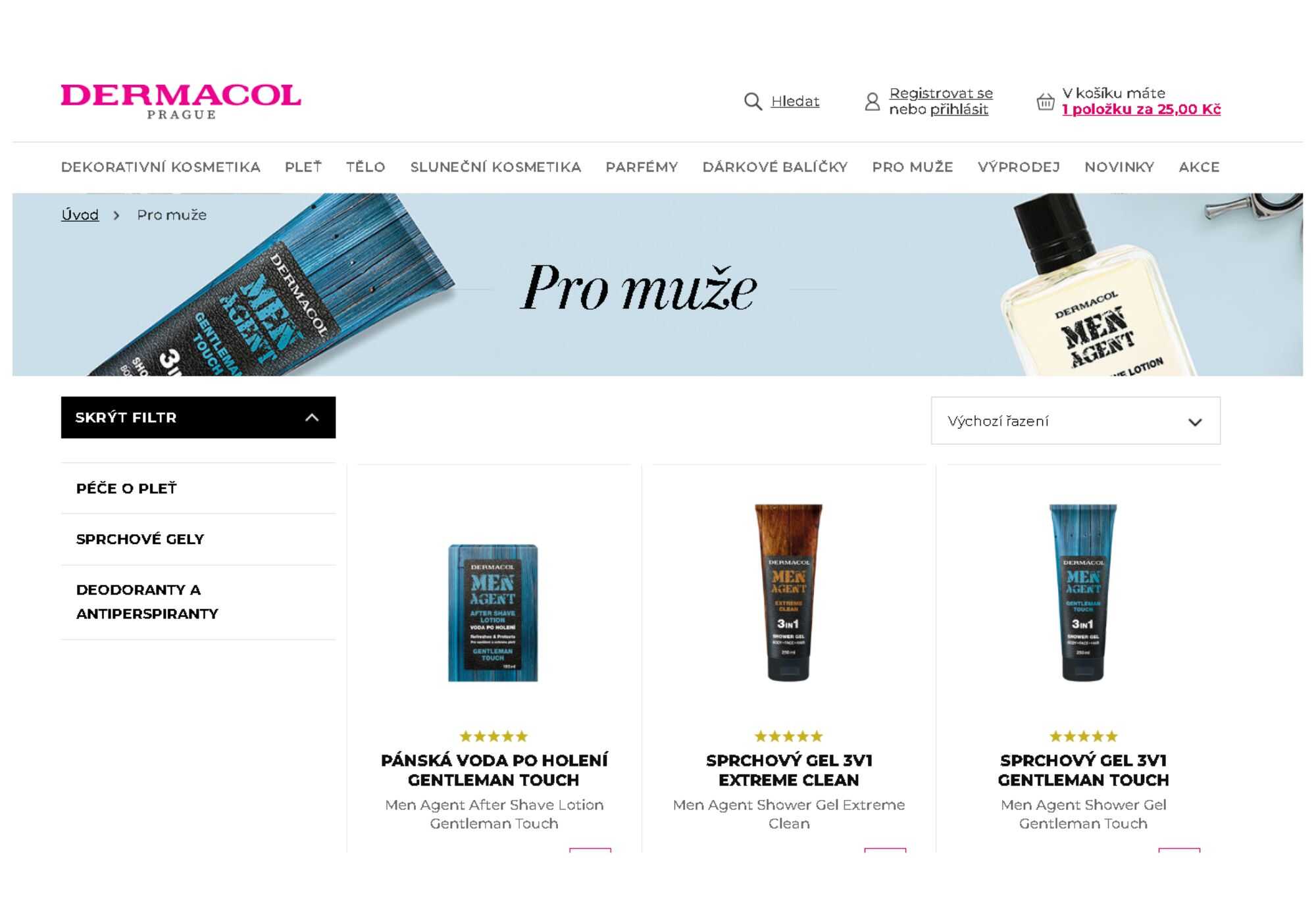 Dermacol eshop pro muze