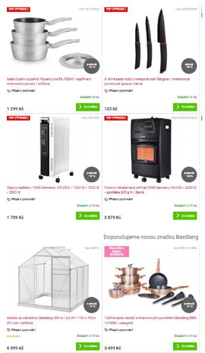 Ema Home - nabídka produktů
