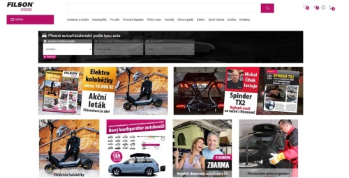 Filson Store - elektrokoloběžky, auto, kolo, automechanik i vysmátá dvojice