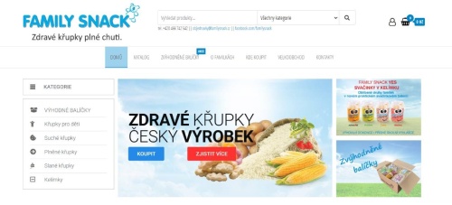 obiloviny a balení křupek