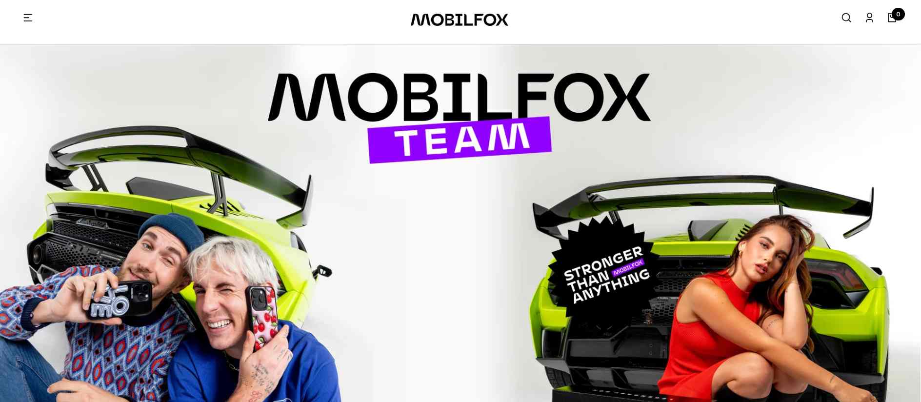 Mobilfox webové stránky e-shopu