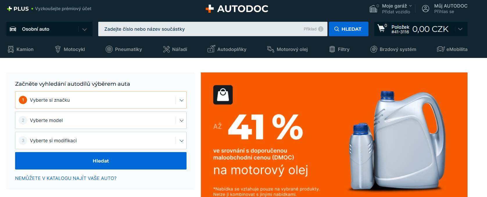 Autodoc webové stránky