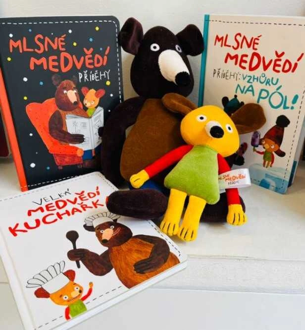 plyšové hračky a dětské knížky
