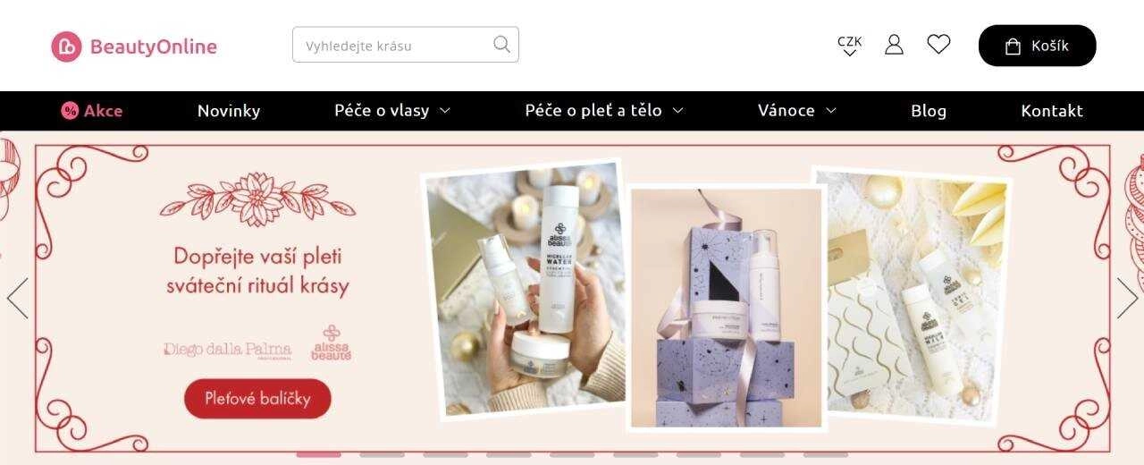 produkty v různých baleních pro krásnou pleť