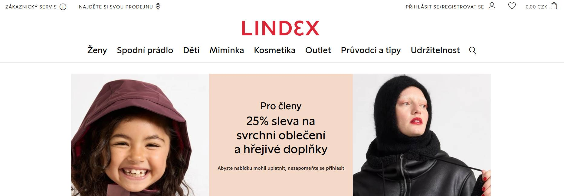 Lindex webove stranky