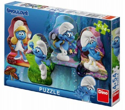 Eushophračky.cz eshop - puzzle šmolkovia