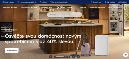 Electrolux - kuchyň s lednicí, troubou, vinotékou, vysavačem i mobilní klimatizací