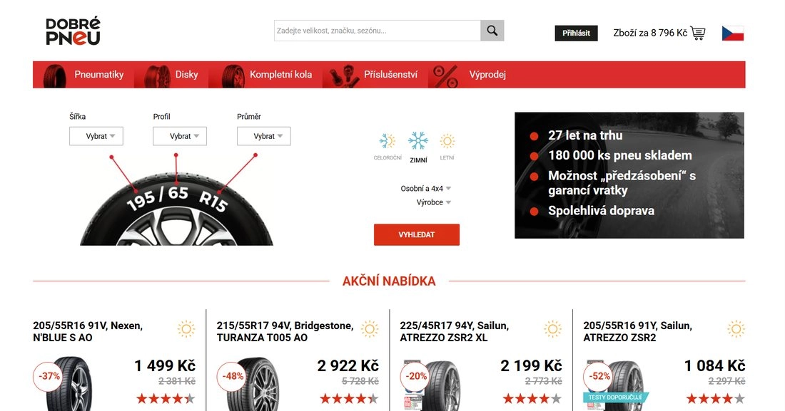 Stránka Dobré pneu