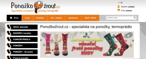 ponožky s různými vánočními motivy