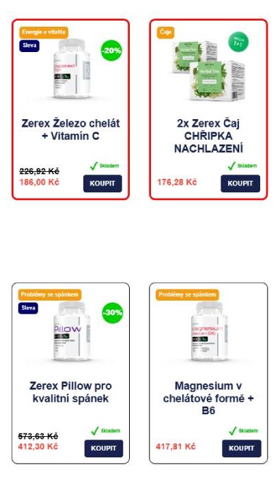 Zerex - nabídka produktů