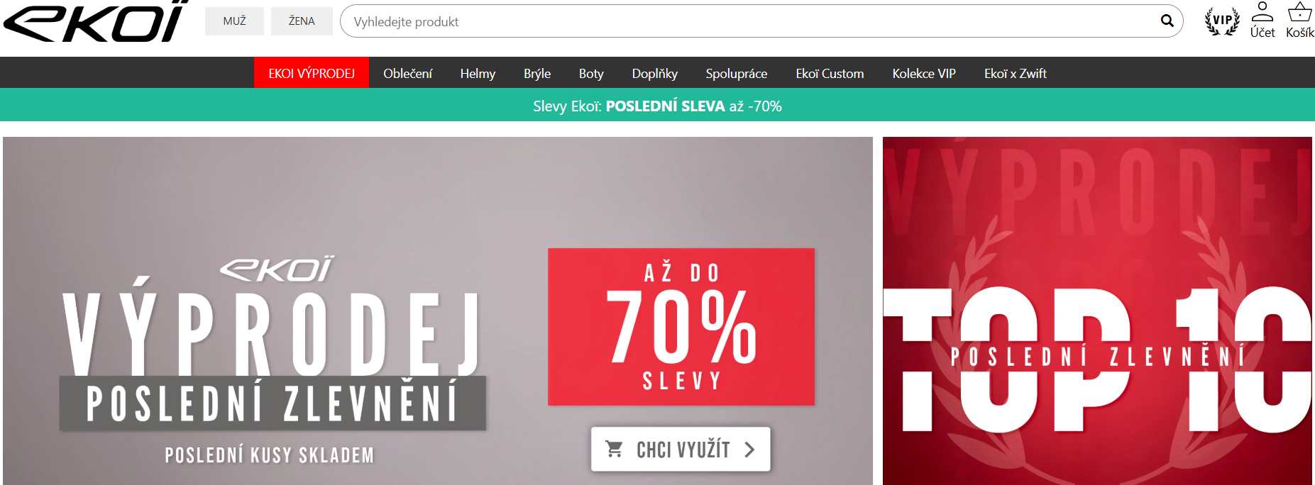Ekoi e-shop webové stránky