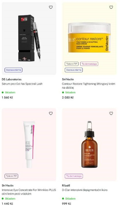 Aurio - nabídka produktů