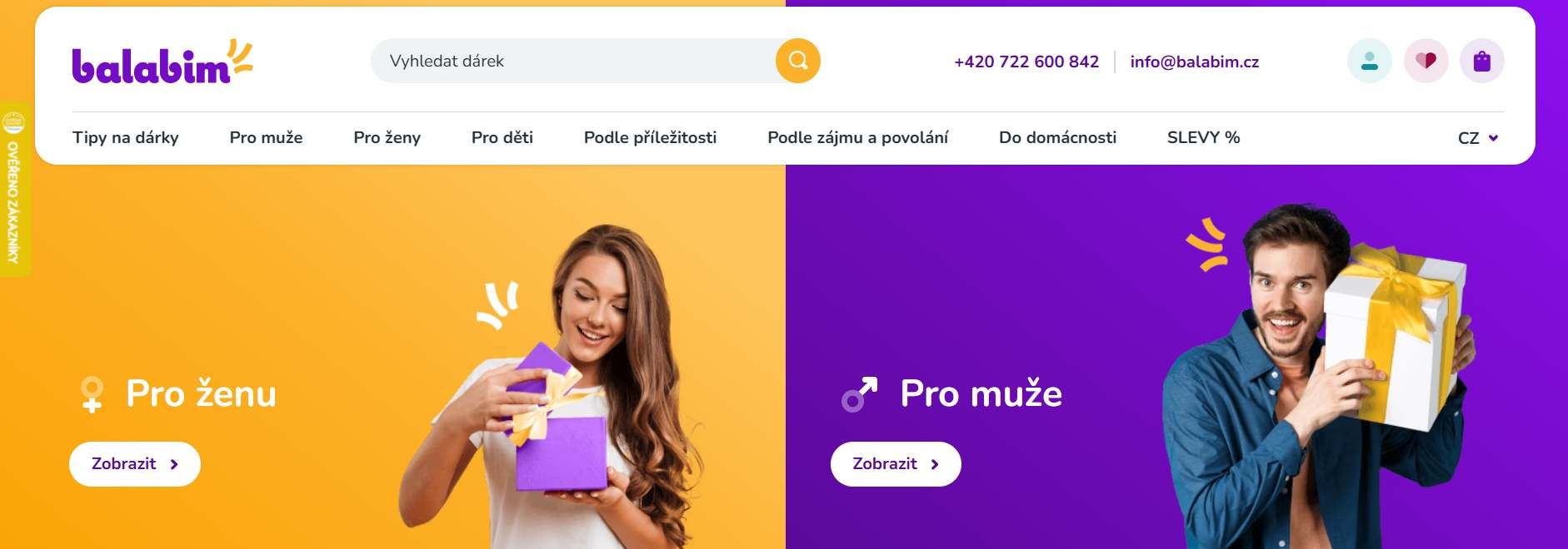 balabim webové stránky e-shopu