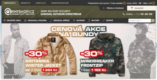 Armyshop - e-shop