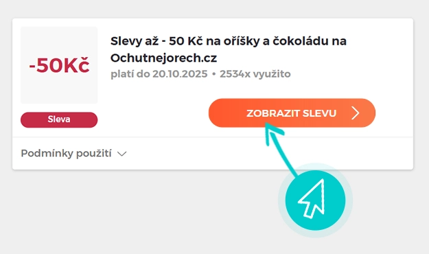 Jak využít slevy Ochutnej ořech