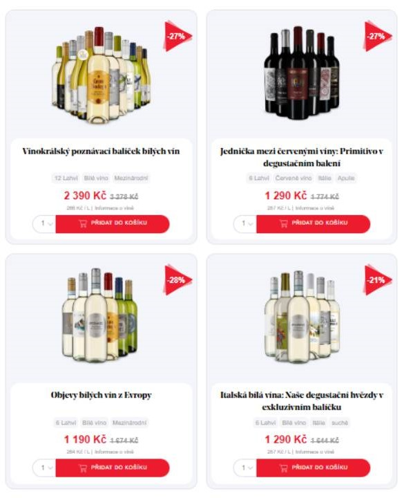 Vínokrál - nabídka produktů