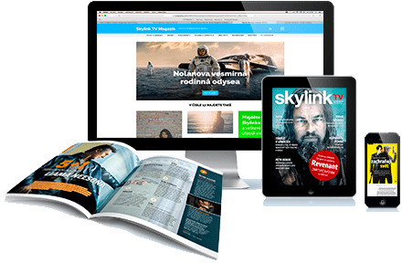 casopis, mobil, tablet a monitor s nabídkou Skylink