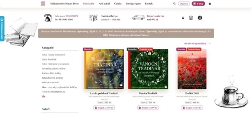 knihy Tradinář, Vánoční Tradinář a TraDiář 2026