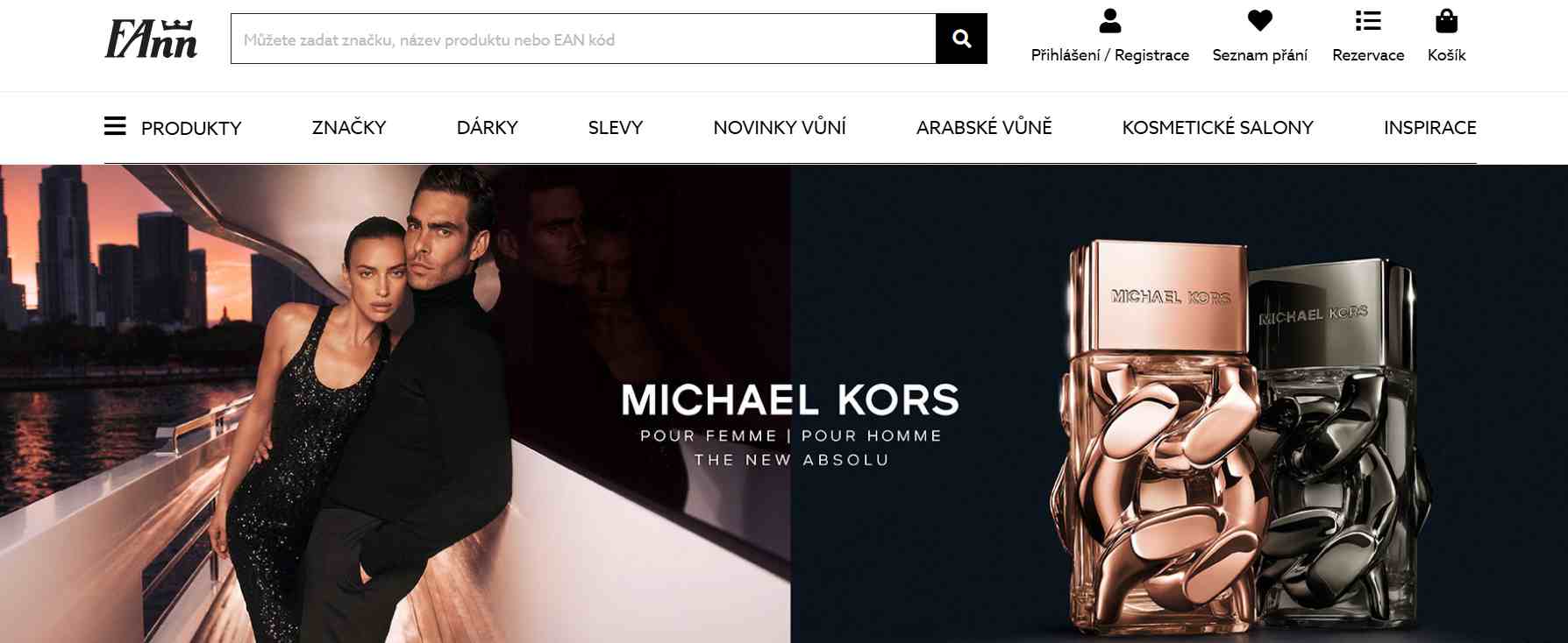 webové stránky parfumérie s nabídkou parfému Michael Kors