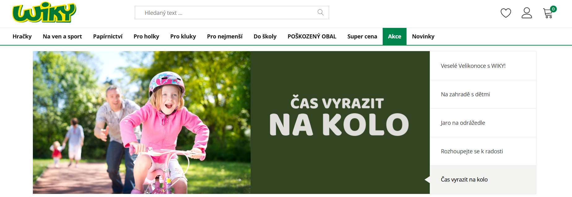 Wiky webové stránky e-shopu
